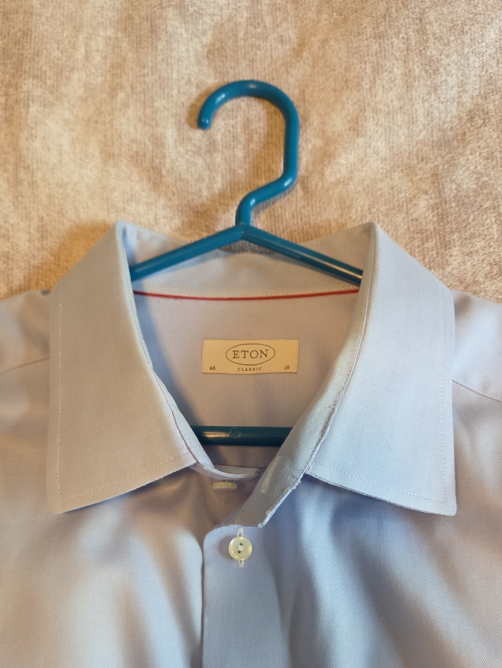 Eton Classic Light Blue Point-Collar Dress Shirt
